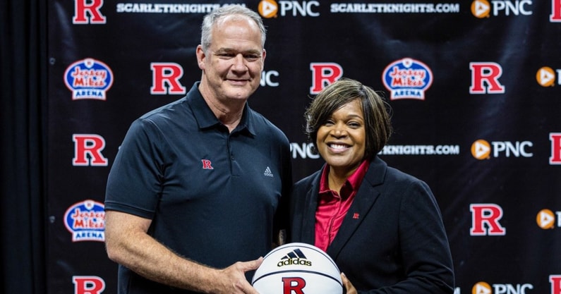 Rutgers Basketball coaches Coquese Washington and Steve Pikiell