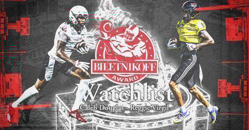 Texas Tech wide receivers Caleb Douglas and Reggie Virgil named to Biletnikoff watch list