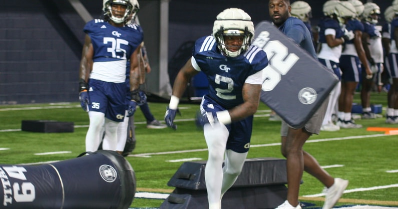 EJ Lightsey at Georgia Tech practice