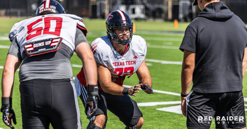 Texas Tech center Sheridan Wilson (72)