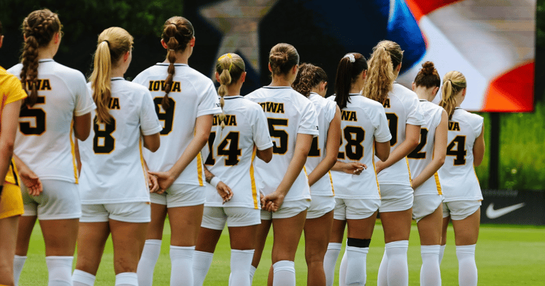 The Hawkeyes played to a draw with Kansas on Friday. (Photo by UI Athletics)