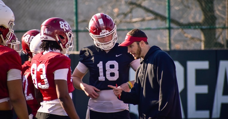 Temple offensive coordinator Tyler Walker