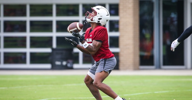 South Carolina Gamecocks WR Jayden Sellers during practice (Photo: Katie Dugan | GamecockCentral.com)