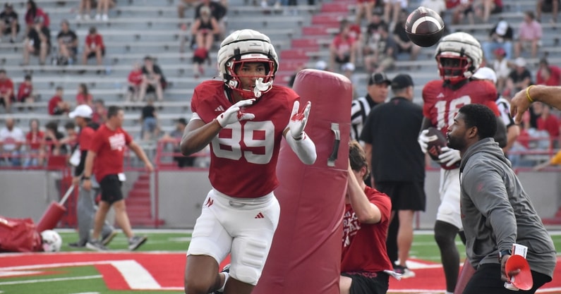 Nebraska football receiver Quinn Clark