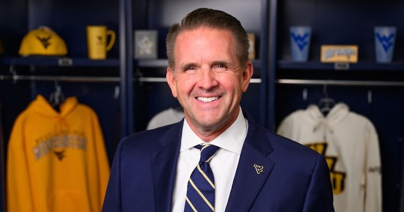 West Virginia University President Michael T. Benson during a photoshoot