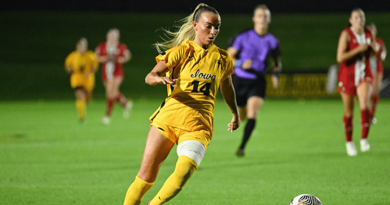 Iowa forward Meike Ingles is back for her sixth year with the program. (Photo by Dennis Scheidt)