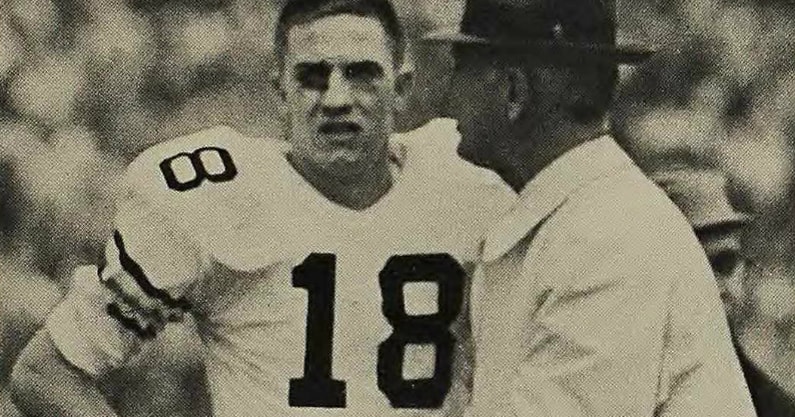 Georgia Tech's Billy Lothridge and former head coach Bobby Dodd