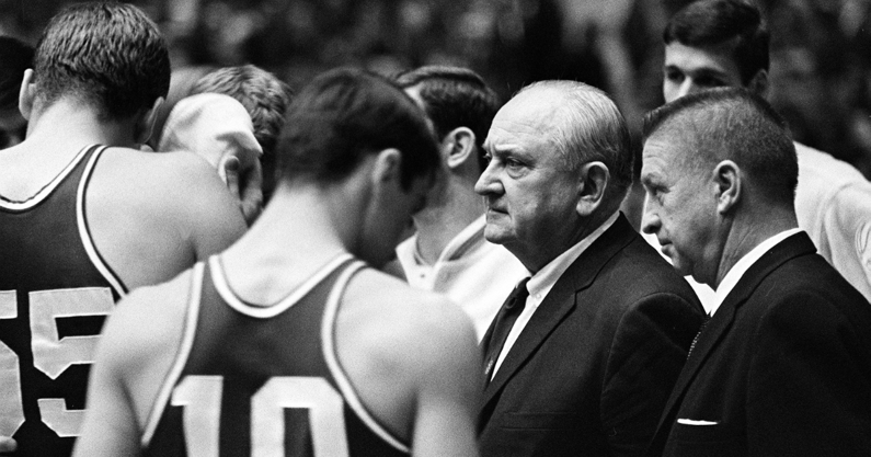 Adolph Rupp, Harry Lancaster, and the 1966 Kentucky Wildcats, via Jimmy Ellis : The Tennessean