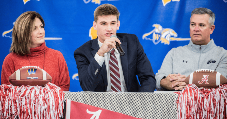 Ty Simpson signs with Alabama