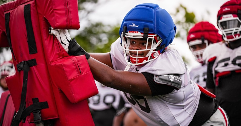 JJ Hanne fall practice 2025