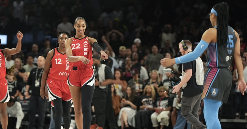 South Carolina women's basketball legends A'ja Wilson and Allisha Gray. Photo credit: Candice Ward-Imagn Images