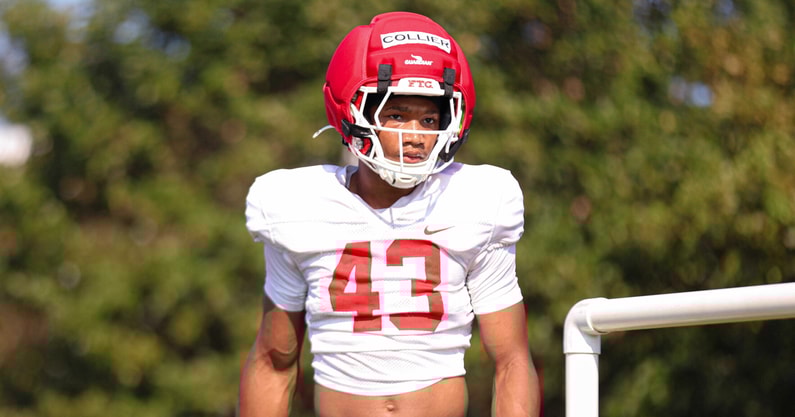 Wydeek Collier during Training Camp 2025