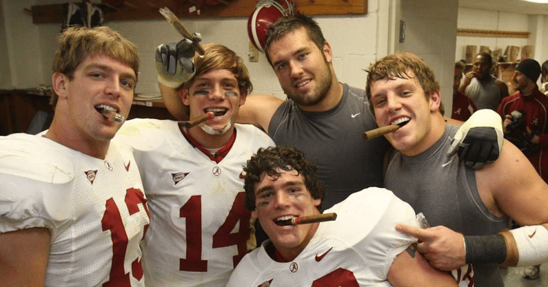 Cory Reamer and Alabama teammates