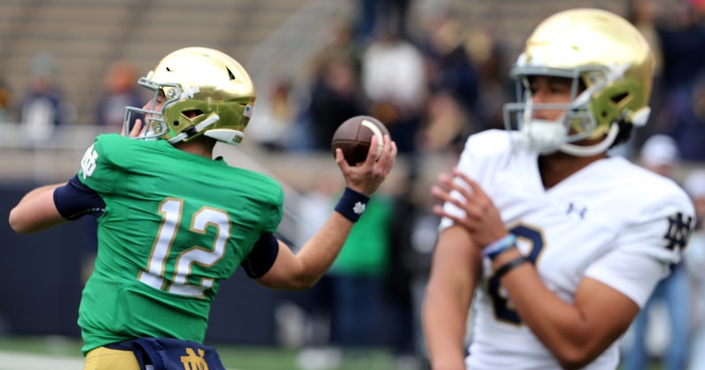 Notre-Dame-QB-competition-ESPNs-Pete-Thamel-reveals-latest-in-CJ-Carr-Kenny-Minchey-battle