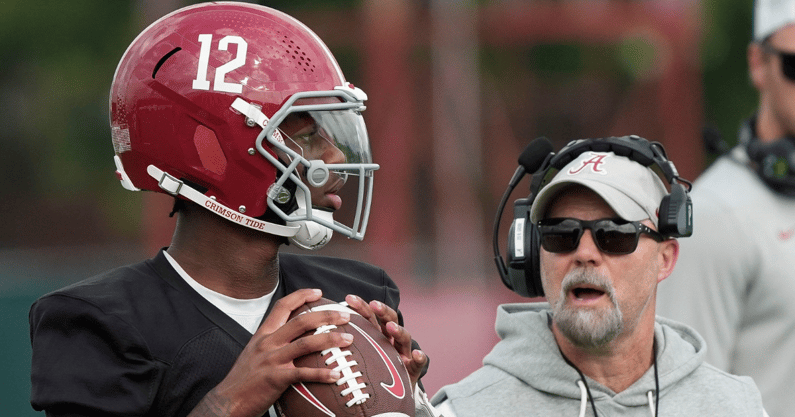 Alabama QB Keelon Russell, OC Ryan Grubb