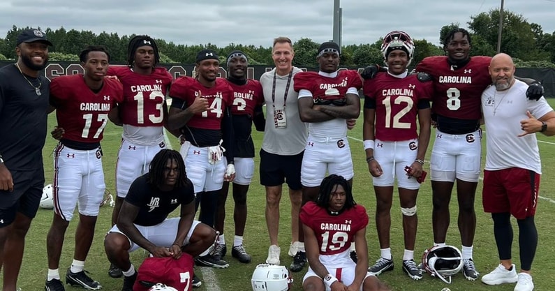 chris doering south carolina gamecocks practice