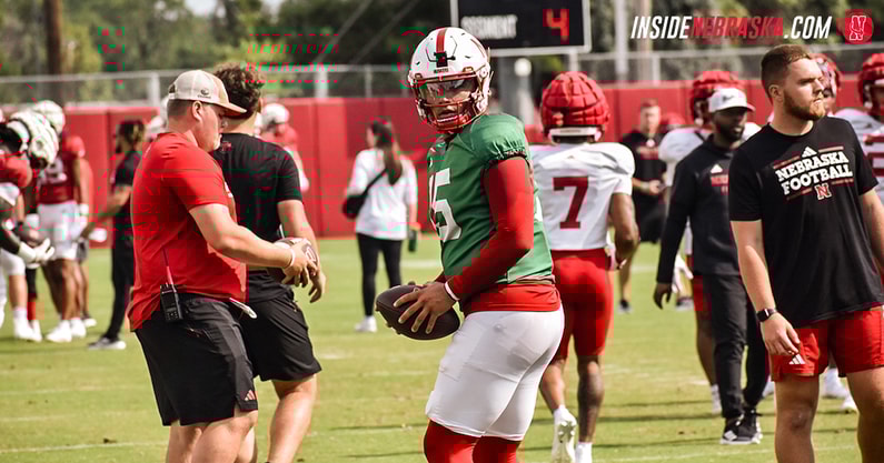 Nebraska football quarterback Dylan Raiola
