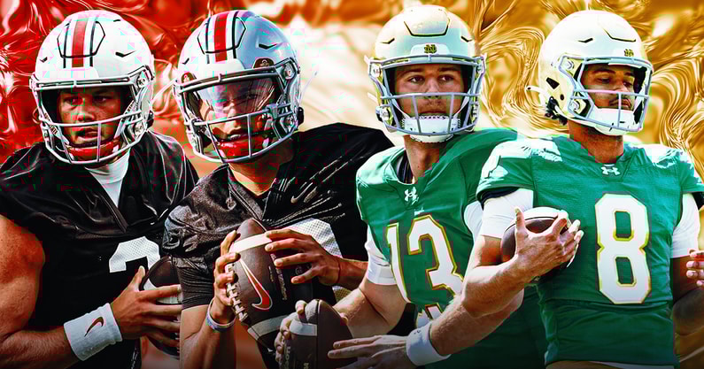 Ohio State Notre Dame quarterback competitions