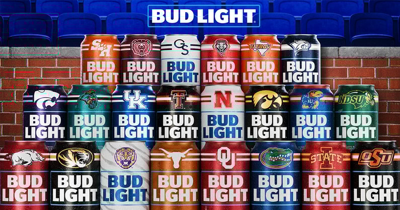 Bud Light unveils limited edition college football cans partners with
