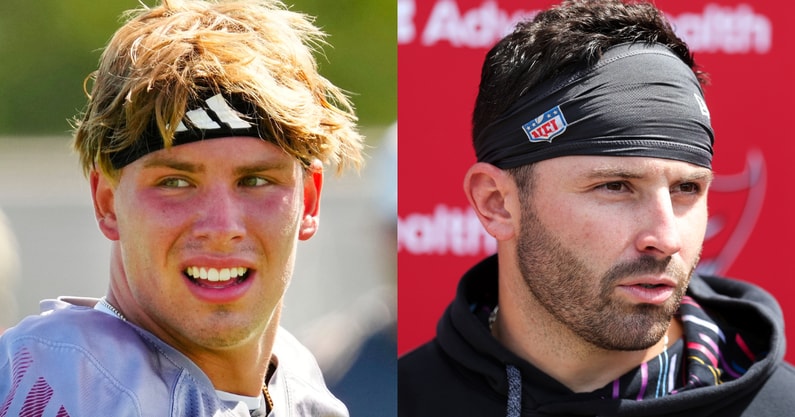 Arizona State QB Sam Leavitt, Baker Mayfield