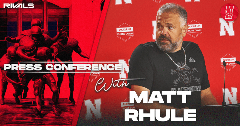 Nebraska football coach Matt Rhule