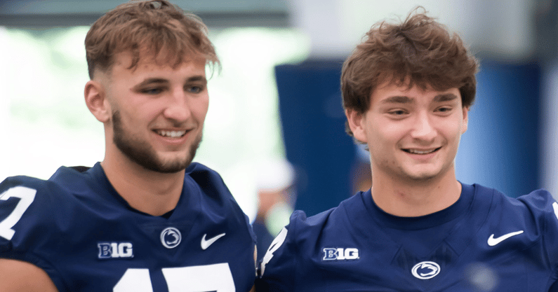 Penn State QBs Ethan Grunkemeyer, Jaxon Smolik