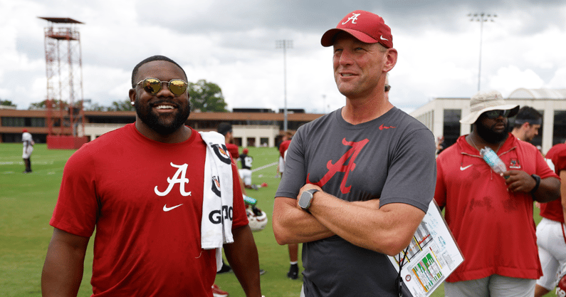 Mark Ingram and Alabama coach Kalen DeBoer