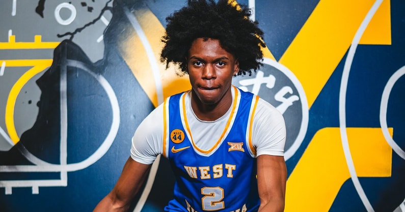 West Virginia freshman guard Amir Jenkins during his WVU visit