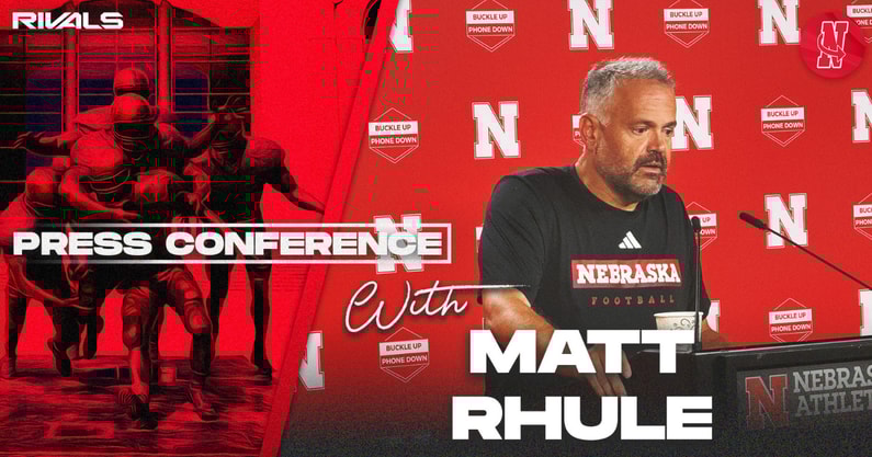 Nebraska football coach Matt Rhule