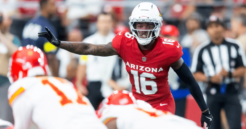 Arizona Cardinals cornerback Max Melton during preseason 2025