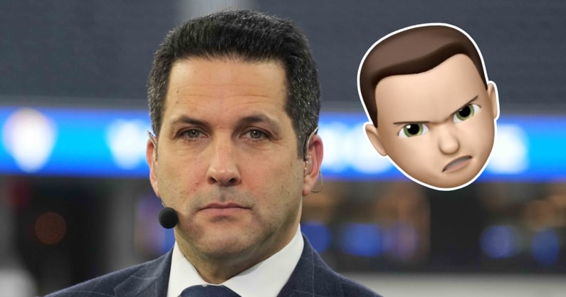 Adam-Schefter-accidentally-attaches-angry-memoji-to-Cam-Ward-tweet