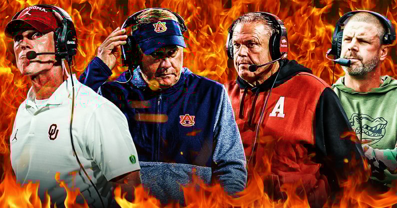 Napier, Sam Pittman, Brent Venables and Hugh Freeze-fire