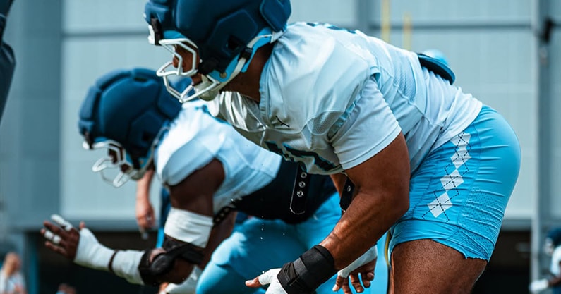 UNC football practice
