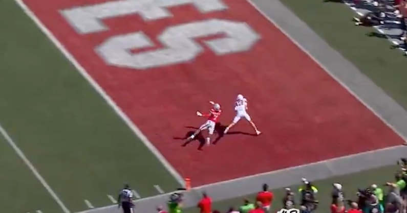 Officials uphold controversial Parker Livingstone touchdown catch from Arch Manning vs. Ohio State