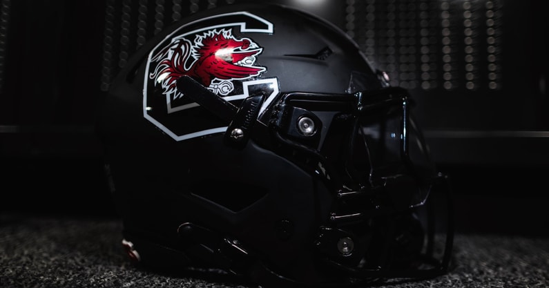 South Carolina football's updated black helmet. Photo credit: South Carolina Athletics | @GamecockFB on Twitter/X
