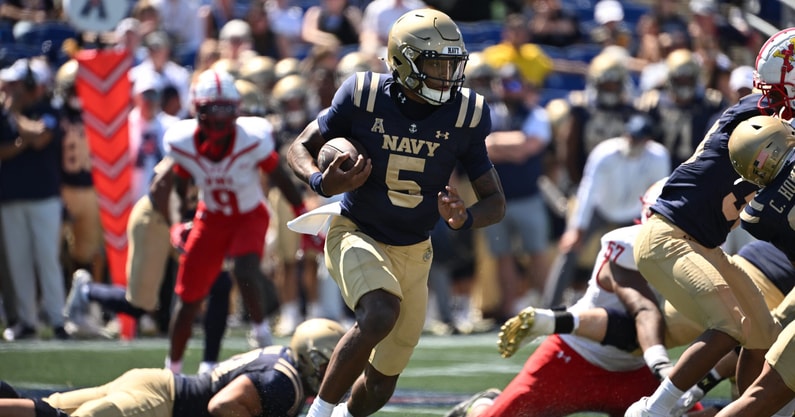 NCAA Football: Virginia Military at Navy
