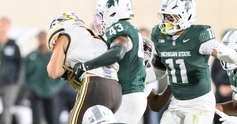 Malik Spencer - Michigan State sack