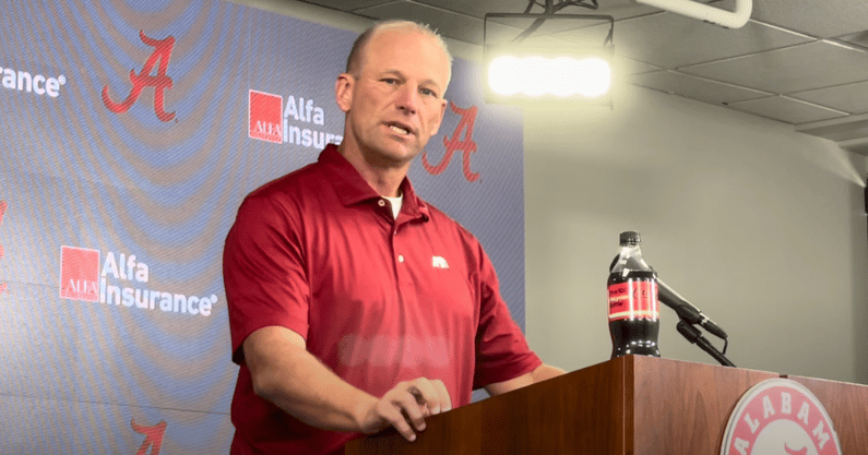Alabama coach Kalen DeBoer