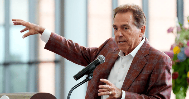 Former Alabama coach Nick Saban