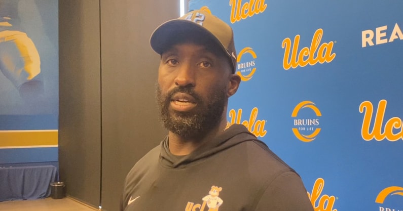 UCLA head coach DeShaun Foster