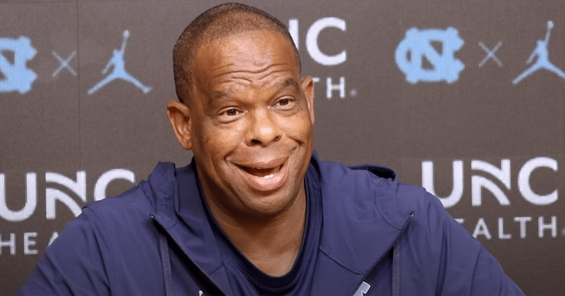 UNC coach Hubert Davis
