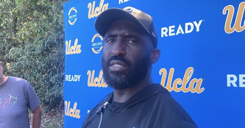 UCLA head coach DeShaun Foster