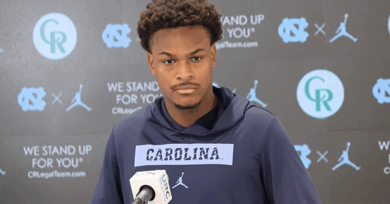 North Carolina's Khmori House speaks to the media Wednesday afternoon.