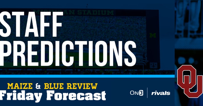 Staff Predictions Michigan Oklahoma