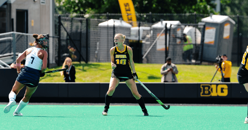 Dionne van Aalsum scored four goals for the Hawkeyes on Friday. (Photo by UI Athletics)