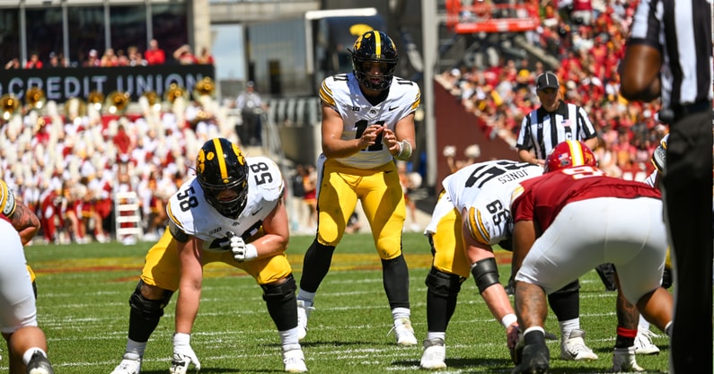 Breaking down Mark Gronowski's game against the Cyclones. (Photo by Dennis Scheidt)
