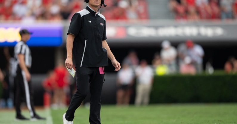 Austin Peay head coach Jeff Faris vs Georgia