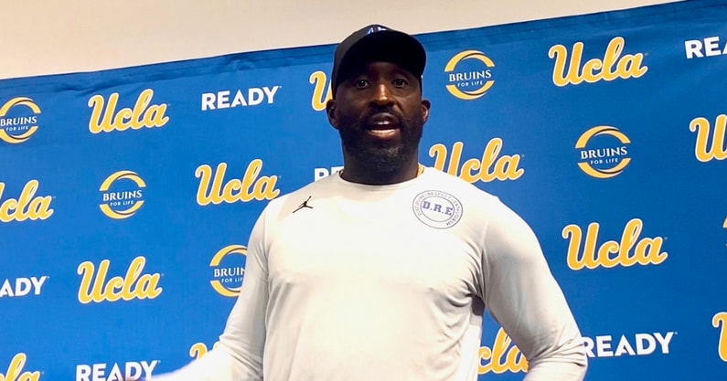 UCLA head coach DeShaun Foster