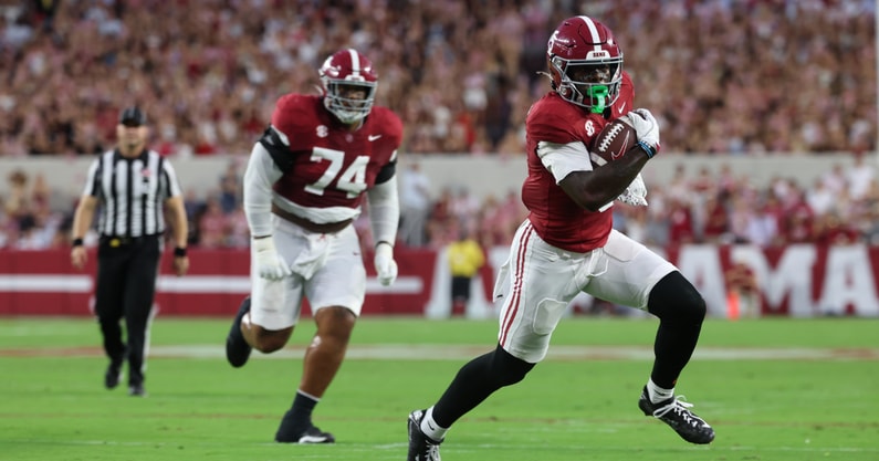 Alabama OL Kadyn Proctor and WR Germie Bernard