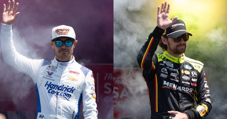 kyle larson ryan blaney gateway nascar
